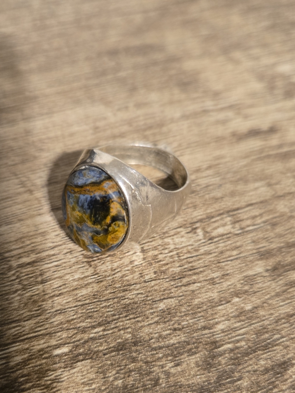 Bumblebee Jasper And Sterling Ring